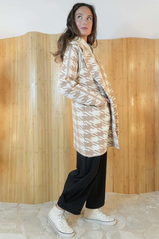 Upper East Thick Stretch Coat Camel